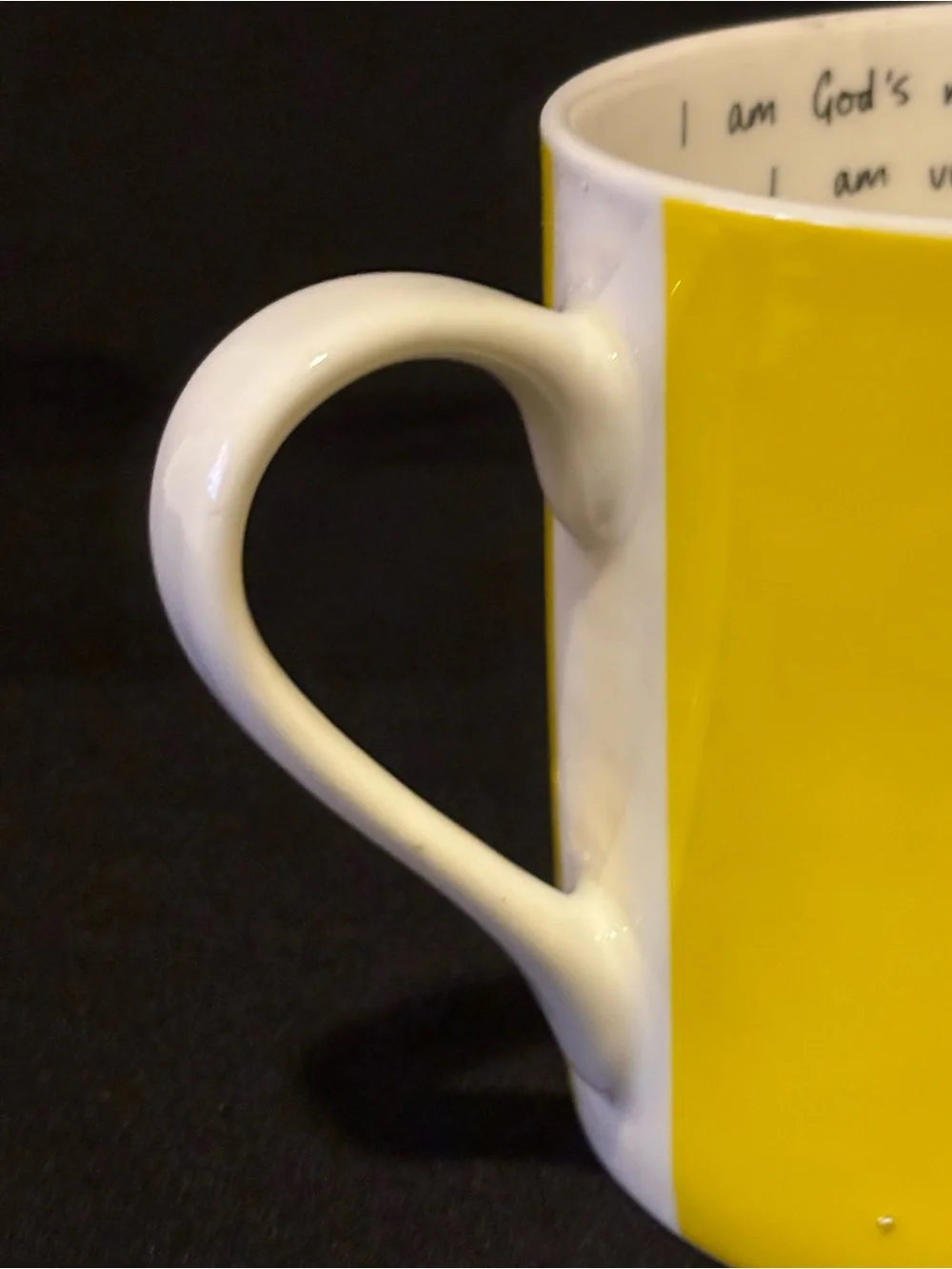 I AM SO MANY THINGS Motivational Yellow Porcelain Mug